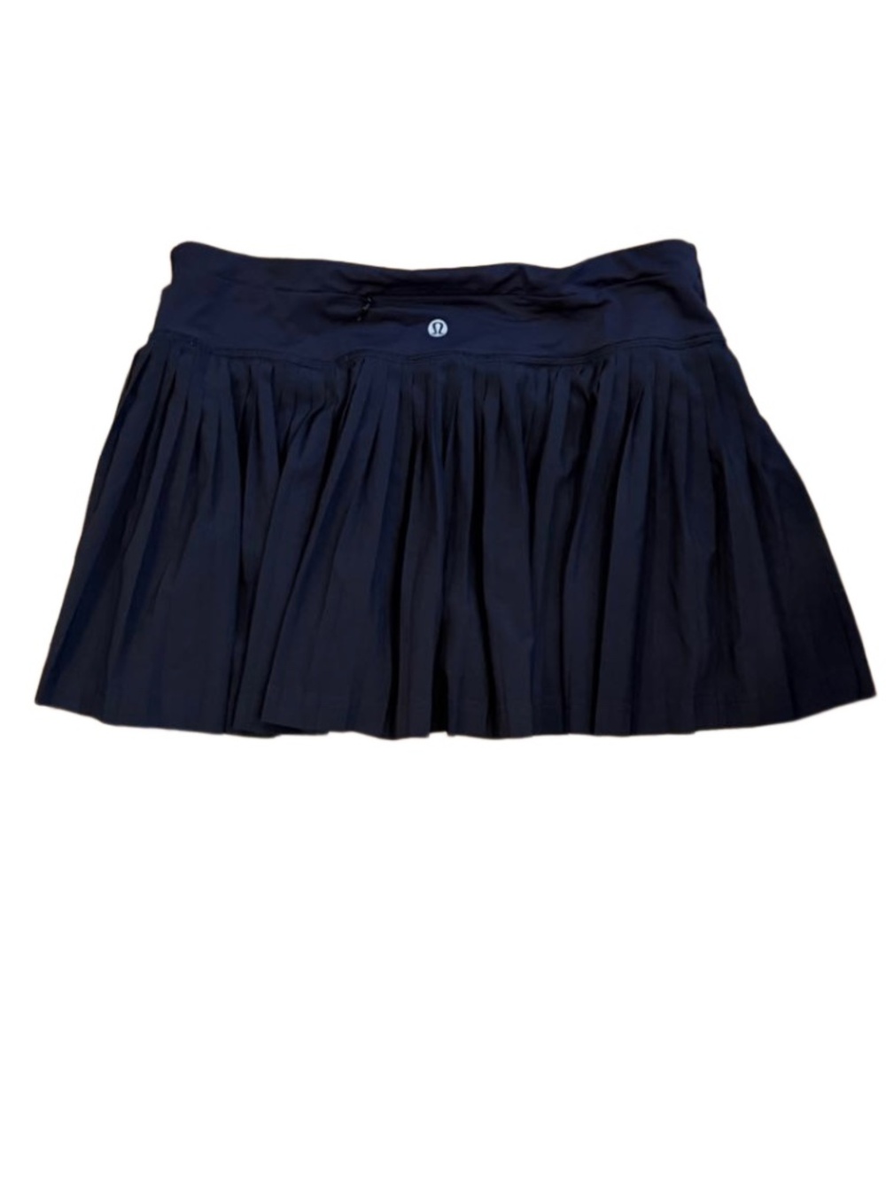 Pristine Black Lululemon micro accordion pleated skirt skort 6